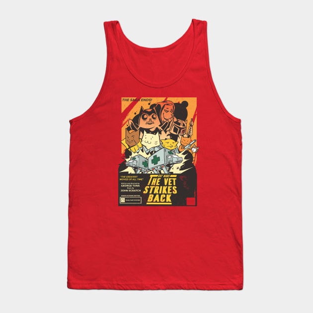 CAT WARS - THE VET STRIKES BACK Tank Top by Bombastik